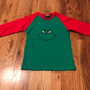 Icing ruffle grinch top